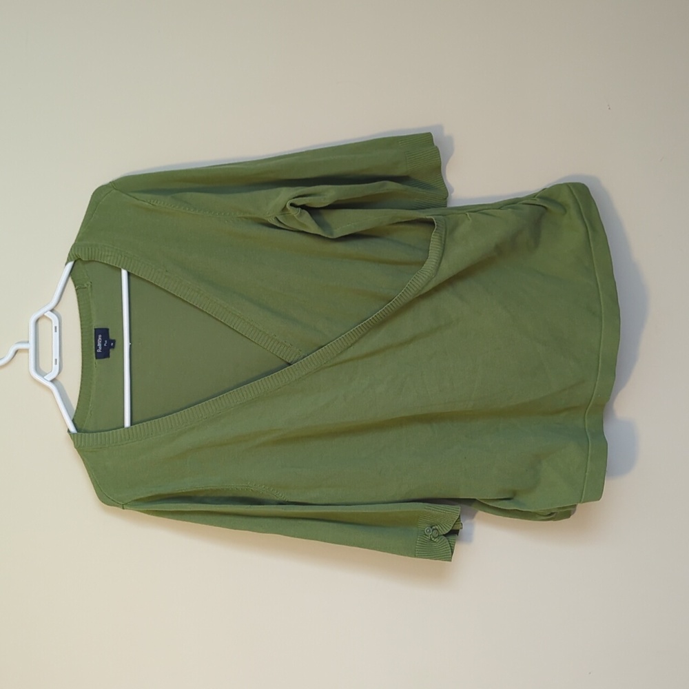 Reitmans 1x Faux Wrap Sweater